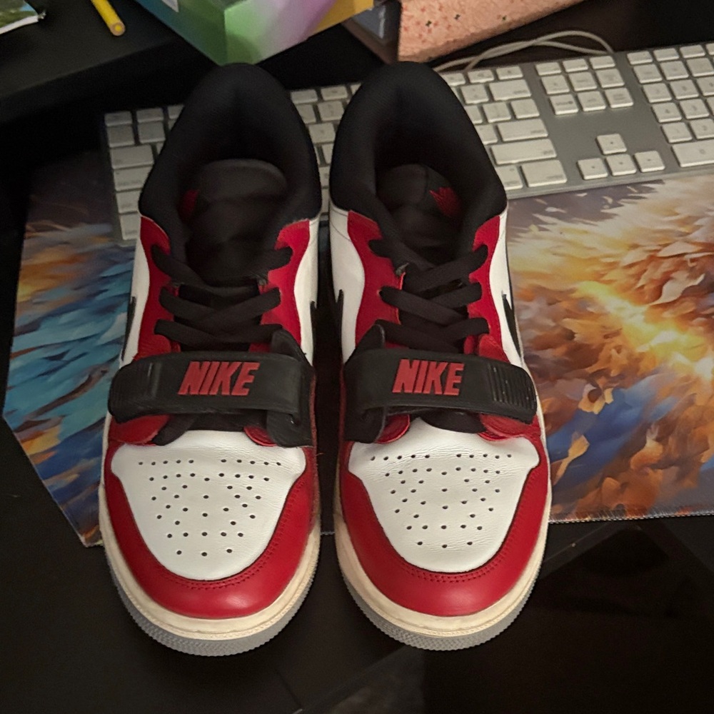 Jordan legacy edition red white and black